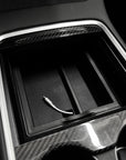 Model 3 & Y Lined Center Console Sliding Tray with Access Hole (Gen. 2)