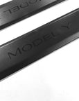 2020+ | Model Y Back Door Sill Covers (1 Pair) - Black Plastic