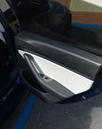 2017- 2023 | Model 3 Rear Door Panel Overlays - Real Molded Carbon Fiber
