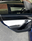 2017- 2023 | Model 3 Rear Door Panel Overlays - Real Molded Carbon Fiber