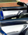 2017- 2023 | Model 3 Rear Door Panel Overlays - Real Molded Carbon Fiber