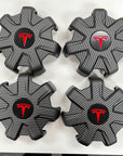 2020-2025 | Model Y 19" Gemini Wheel Center Hub Caps (Set of 4) - Hydro Carbon Fiber Coated