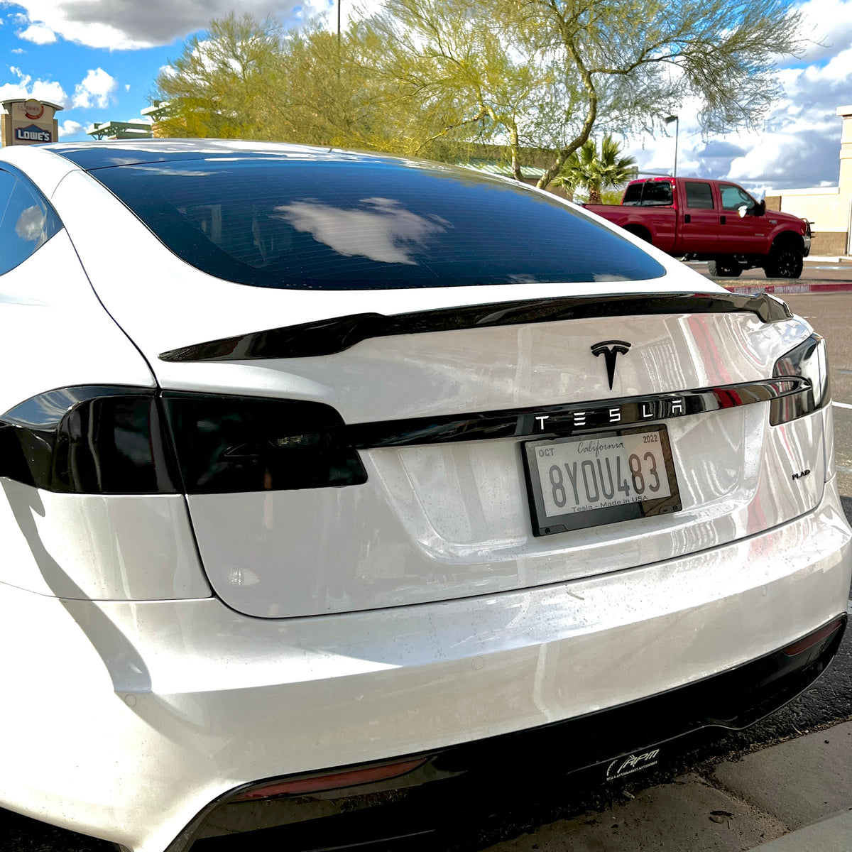 Model S Jupiter Spoiler Real Molded Carbon Fiber RPM TESLA