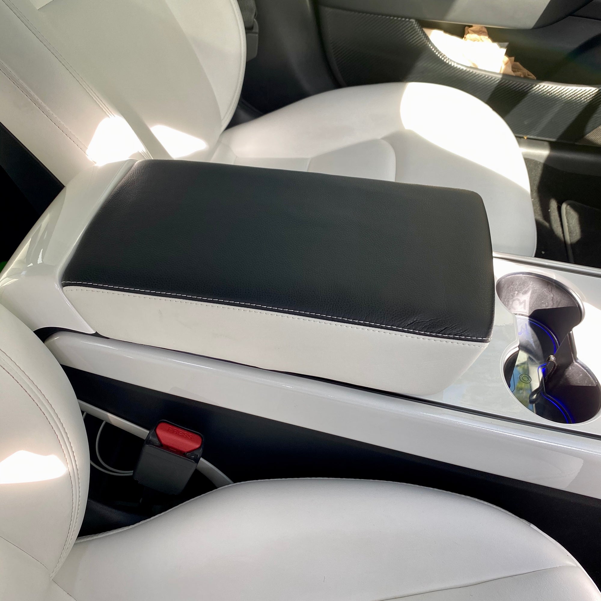Model 3 & Y Real Leather Armrest Covers (Gen. 1 & 2)