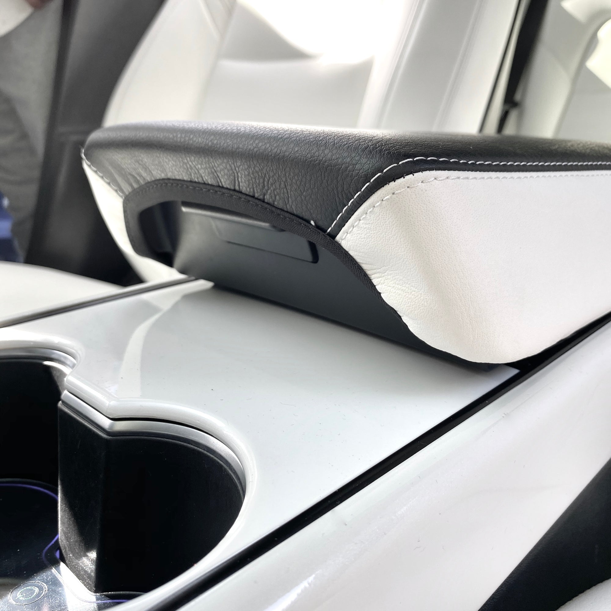 Model 3 & Y Real Leather Armrest Covers (Gen. 1 & 2)