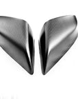 2021+ | Model S Plaid & LR Side View Mirror Overlays - Real Molded Carbon Fiber