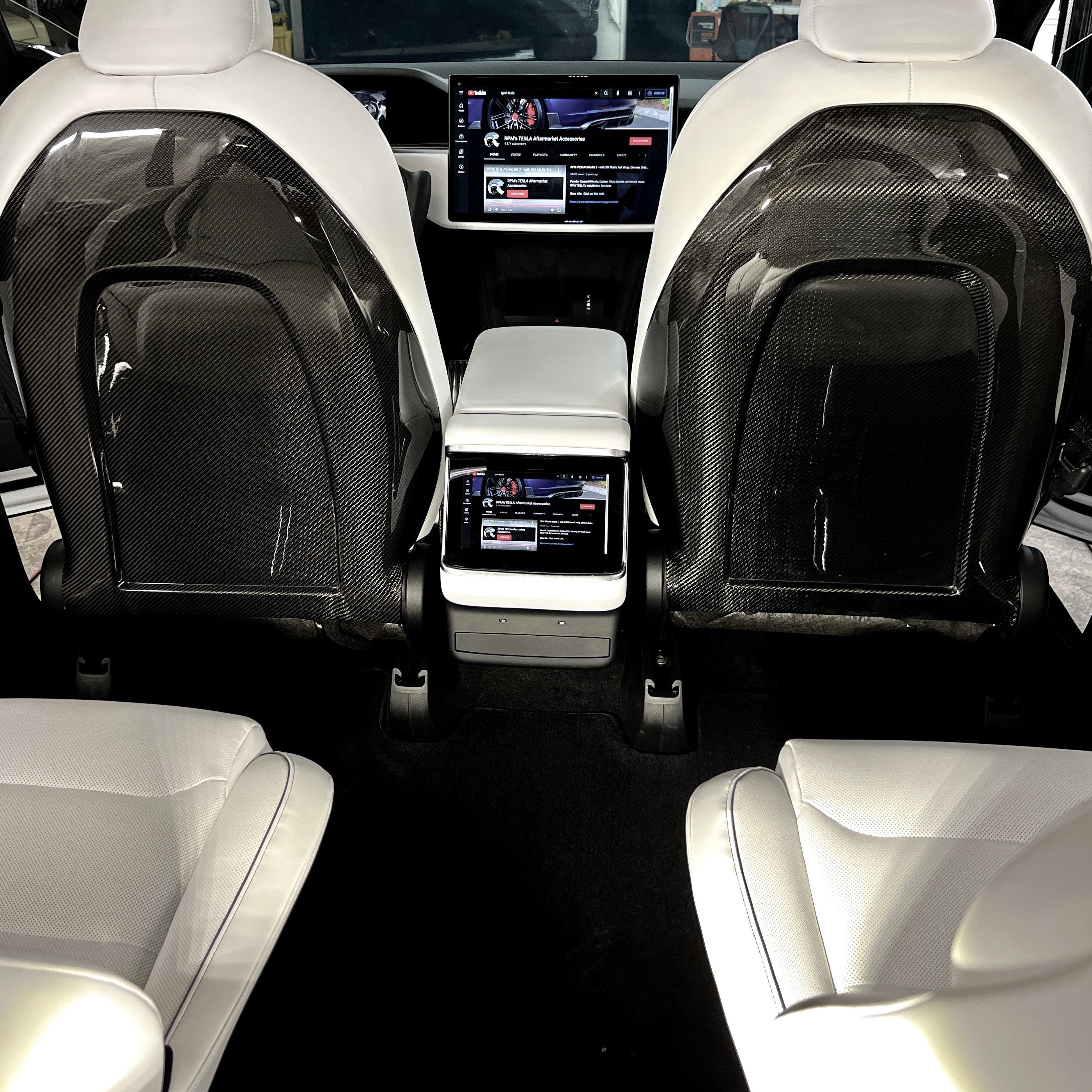 2021 Model S X Seat Back Replacements Gen. 2 1 Pair Real Molded Carbon Fiber