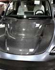 2020-2025 | Model Y Viento Robot Hood - Dual Layer with Xpel Clear Bra- Real Molded Carbon Fiber