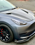 2020-2025 | Model Y Viento Robot Hood - Dual Layer with Xpel Clear Bra- Real Molded Carbon Fiber