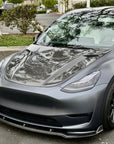 2020-2025 | Model Y Viento Robot Hood - Dual Layer with Xpel Clear Bra- Real Molded Carbon Fiber