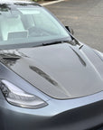 2020-2025 | Model Y Viento Robot Hood - Dual Layer with Xpel Clear Bra- Real Molded Carbon Fiber