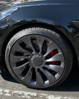 Model 3 & Y Uberturbine Center Hub Caps - Real Molded Carbon Fiber