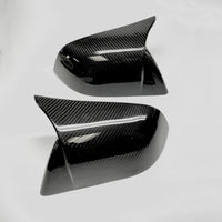 Model 3 GT Style Side View Mirror Cap Overlays (1 Pair) - Real Molded Carbon Fiber