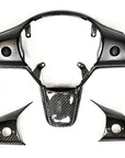 Model 3 & Y Yoke Style Steering Wheel - Carbon Fiber & White Leather Handles