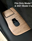 Model 3 & Y Window & Door Switch Overlays (10 Pieces) - Real Open-Pore Wood Veneers