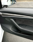 2021+ | Model 3 & Y Front Door Replacement Dashboard Extension Panels - Real Molded Carbon Fiber
