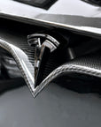 2015-2021 | Model S Front End Inlay - Real Molded Carbon Fiber