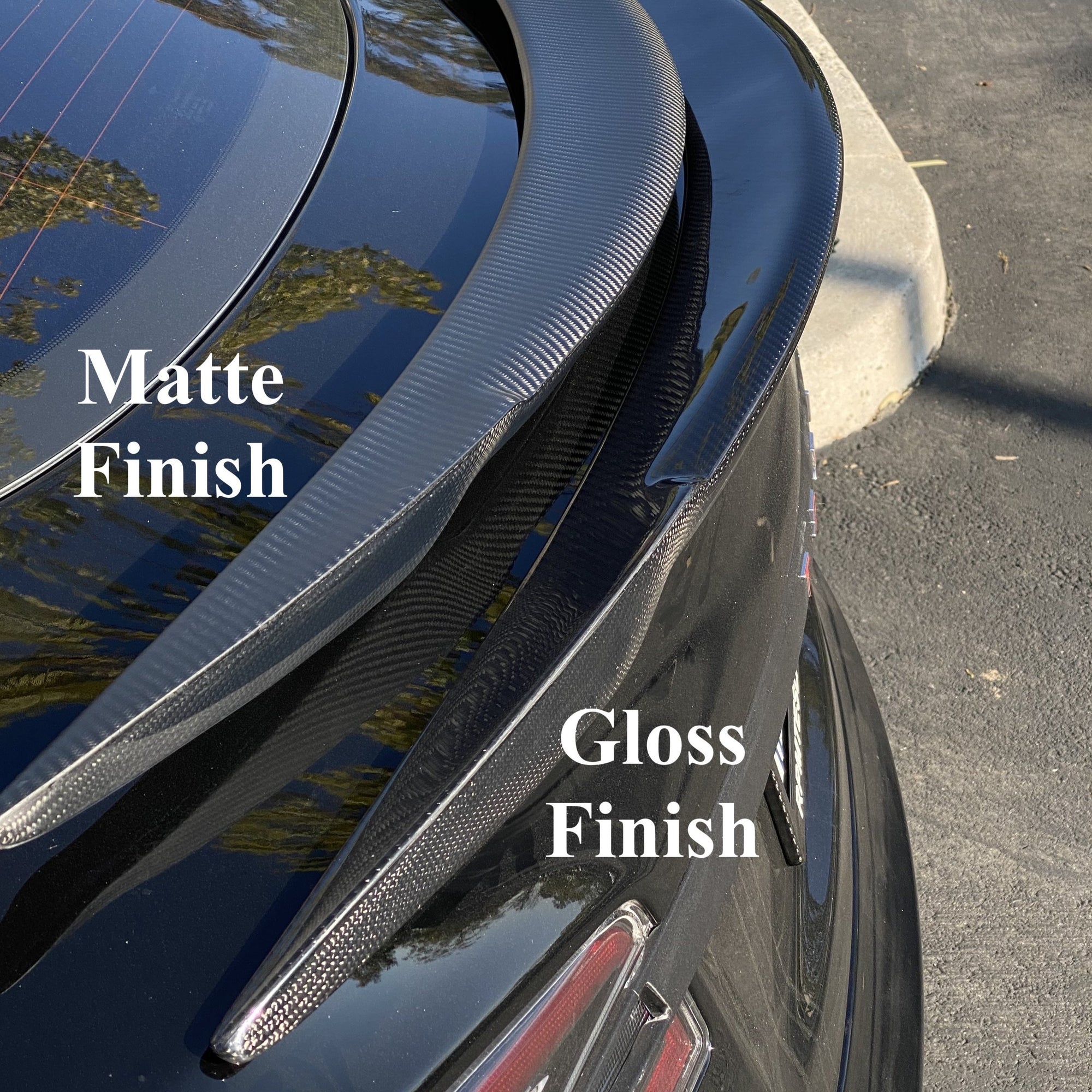 Model S Jupiter Spoiler - Real Molded Carbon Fiber