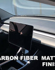 2021+ | Model 3 & Y Dashboard & Door Panel Replacement Kit (3 Pieces) - Real Molded Carbon Fiber