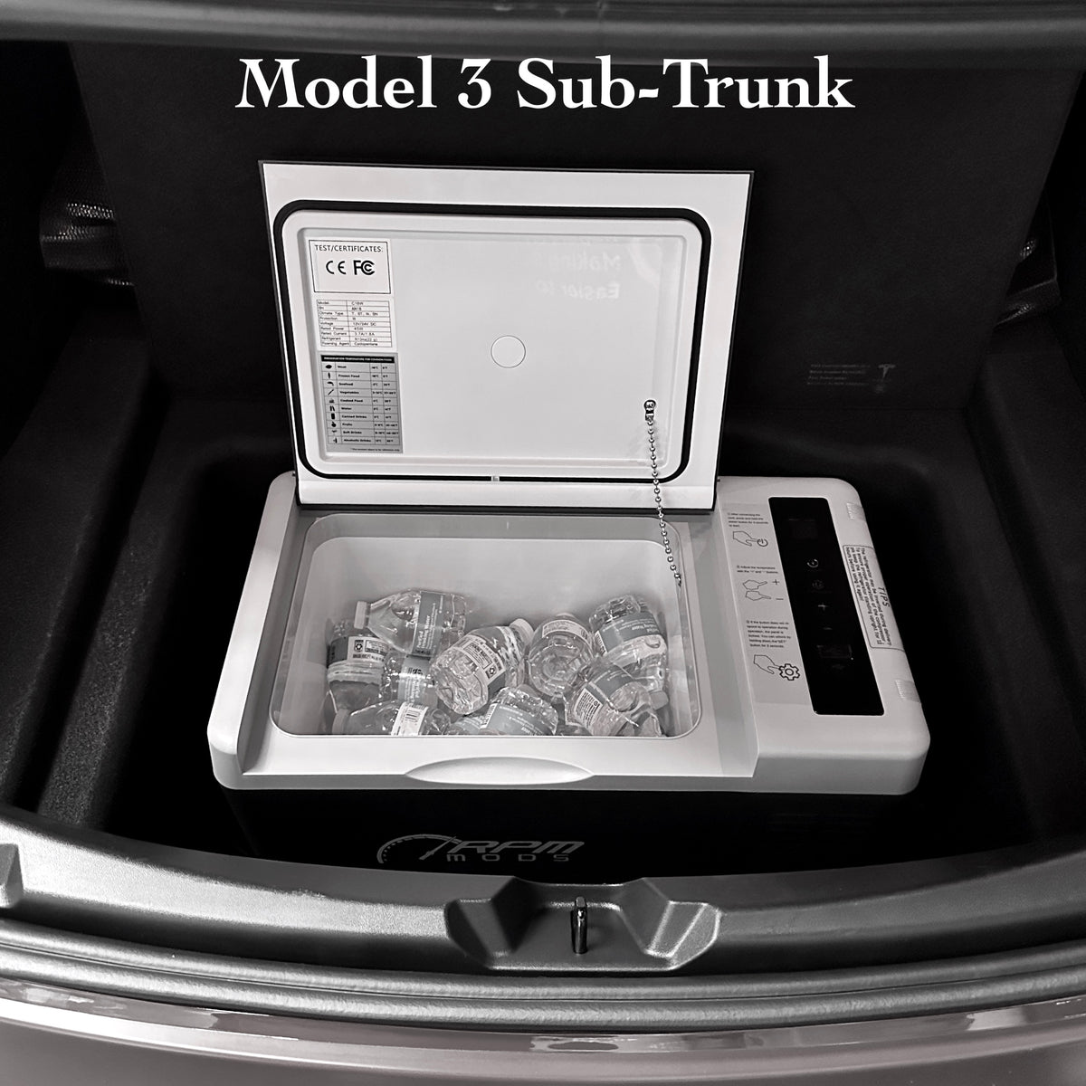 2023 Tesla Model Y Sub Trunk Refrigerator & Freezer Upgrade
