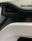 2012-2021 | Model S & X Dashboard & Center Console Upgrade Kit (7 Pieces) - Hydro Carbon Fiber Coated