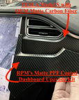 2012-2021 | Model S & X Dashboard & Center Console Upgrade Kit (7 Pieces) - Hydro Carbon Fiber Coated
