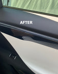 Model X Interior Door Handle Conversion Kit - Hydro Carbon Fiber Coated