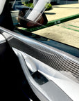 2020-2022 | Model Y Front Door Panel Overlays (1 Pair) - Real Molded Carbon Fiber