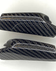 Model 3 & Y Dashboard End Cap Replacements - Real Molded Carbon Fiber