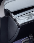 Model 3 & Y Dashboard End Cap Replacements - Real Molded Carbon Fiber