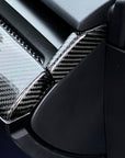 Model 3 & Y Dashboard End Cap Replacements - Real Molded Carbon Fiber