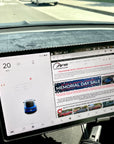 Model 3 & Y Display Back Overlay - Real Molded Carbon Fiber