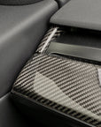 Model 3 & Y Dashboard End Cap Replacements - Real Molded Carbon Fiber