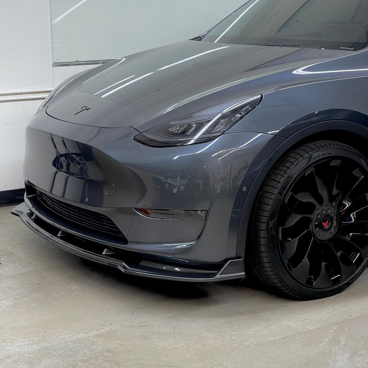 Auto Frontlippe Spoiler für Tesla Model Y 2019 2020 2021