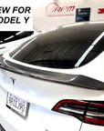 2020-2025 | Model Y Jupiter V-Style Spoiler - Real Molded Carbon Fiber