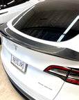 2020-2025 | Model Y Jupiter V-Style Spoiler - Real Molded Carbon Fiber