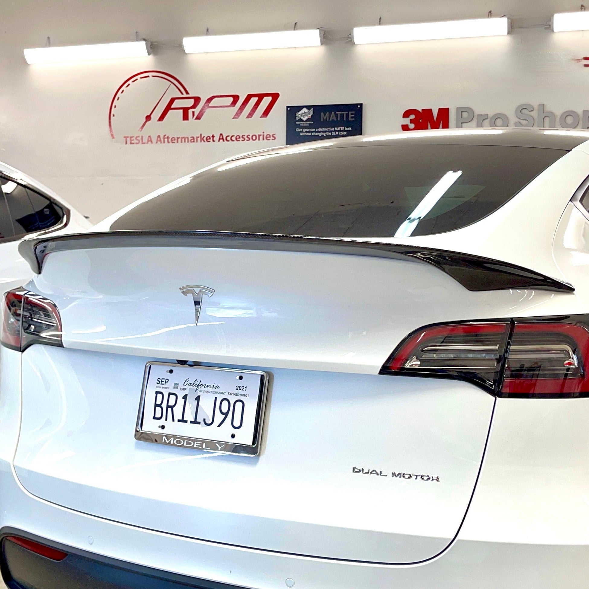 Tesla Model Y Carbon Fiber OE Style Trunk Spoiler