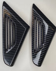 Model X Dash Side Vent Caps - Hydro Carbon Fiber Coated