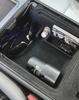 Model 3 & Y Under Armrest Tray - Fully Flocked Longer Version (Gen. 1 & 2)