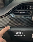 2012-2021 | Model S & X Dashboard & Center Console Upgrade Kit (7 Pieces) - Hydro Carbon Fiber Coated