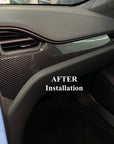 2012-2021 | Model S & X Dashboard & Center Console Upgrade Kit (7 Pieces) - Hydro Carbon Fiber Coated