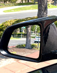 2020-2025 | Model Y GT Style Side View Mirror Overlays (1 Pair) - Real Molded Carbon Fiber