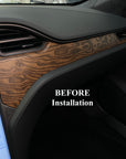 2012-2021 | Model S & X Dashboard & Center Console Upgrade Kit (7 Pieces) - Hydro Carbon Fiber Coated