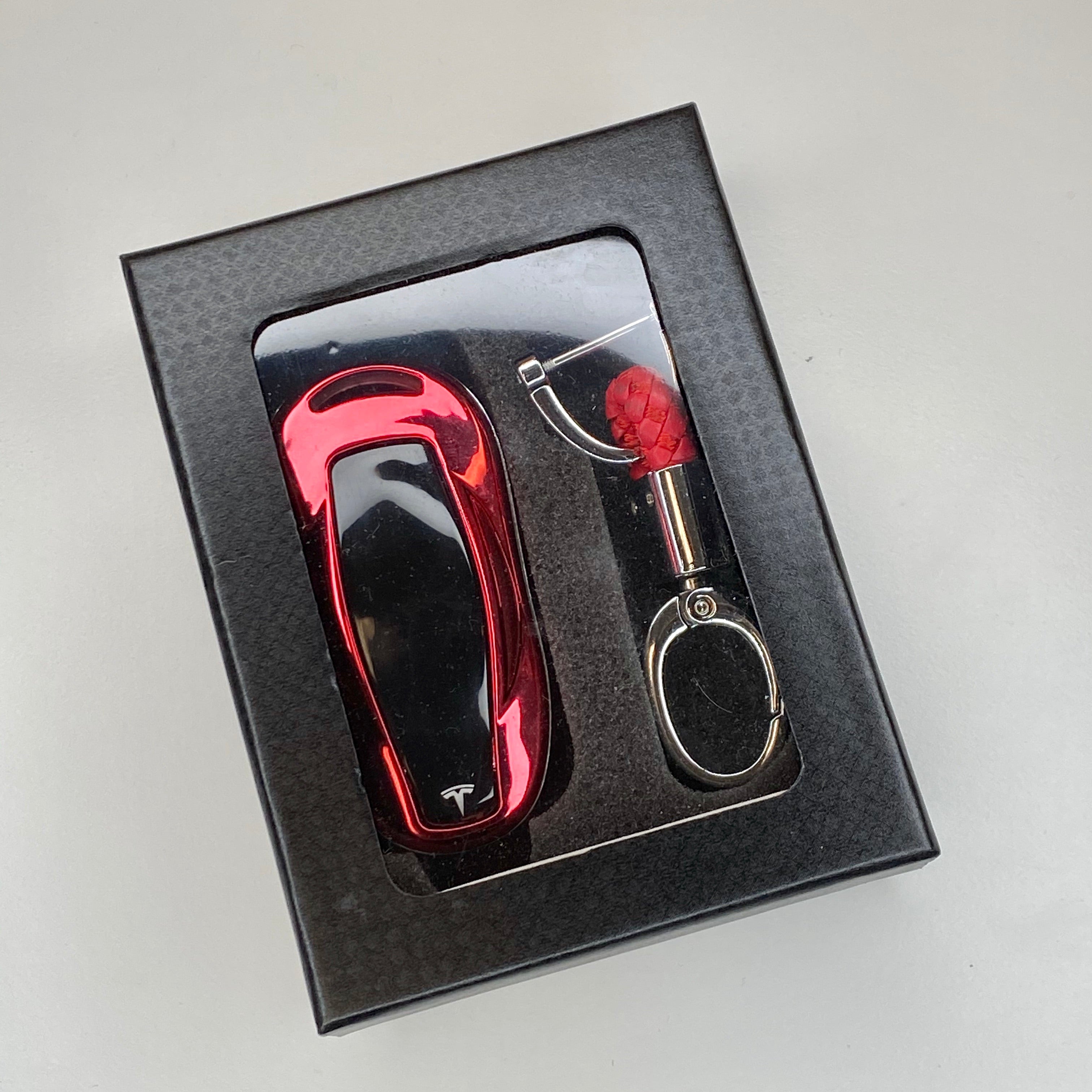 Tesla Model 3/Y Key Fob Cover - Soft TPU Case With Keychain, Gold Color, Full Protection