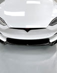 2021+ | Model S Front Lip Spoiler ABS Plastic (3 Pieces) - Variety*