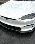 2021+ | Model S Front Lip Spoiler ABS Plastic (3 Pieces) - Variety*