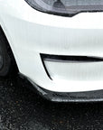 2021+ | Model S Front Lip Spoiler ABS Plastic (3 Pieces) - Variety*