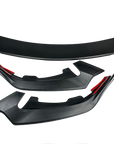 2021+ | Model S Front Lip Spoiler ABS Plastic (3 Pieces) - Variety*