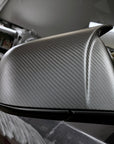 2020-2025 | Model Y GT Style Side View Mirror Overlays (1 Pair) - Real Molded Carbon Fiber
