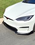 2021+ | Model S Front Lip Spoiler ABS Plastic (3 Pieces) - Variety*